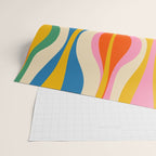 Mid Century Modern Colorful Hourglass Abstract Pattern Wrapping Paper Gallery Image 2
