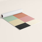 Bold Retro Checks Pattern - Large XXXIV Yoga Mat Gallery Image 2