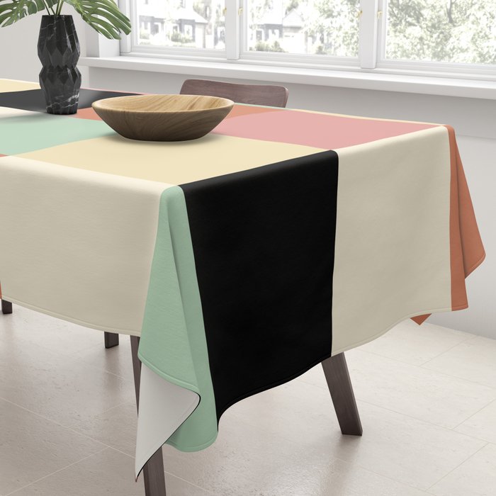 Bold Retro Checks Pattern - Large XXXIV Tablecloth Gallery Image 3