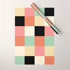 Bold Retro Checks Pattern - Large XXXIV Wrapping Paper Gallery Image 1