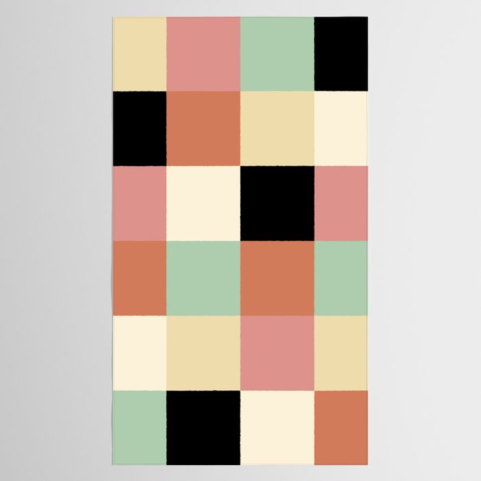 Bold Retro Checks Pattern - Large XXXIV Tablecloth Gallery Image 2