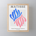 Blue & Pink Leaves: Matisse Series 01 Mini Art Print Gallery Image 1