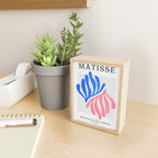 Blue & Pink Leaves: Matisse Series 01 Mini Art Print Gallery Image 2