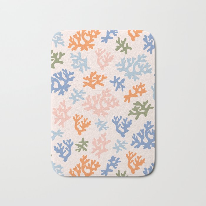 Coral Reef - peach  Bath Mat Gallery Image 1