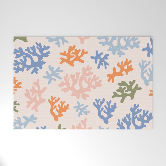 Coral Reef - peach  Welcome Mat Gallery Image 1