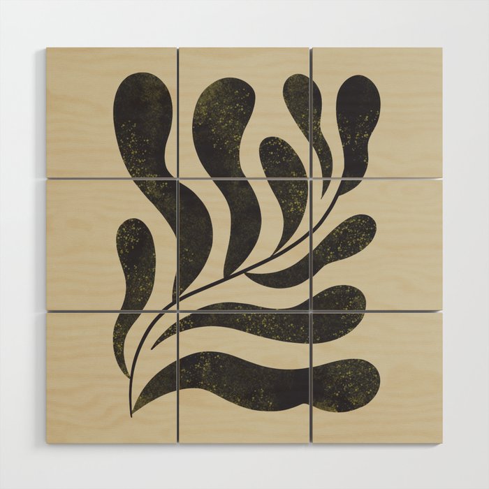Abstract Plant No. 3 Wood Wall Art Gallery Image 1