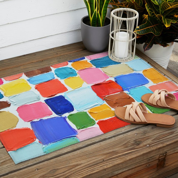 Mod Polka Daubs Outdoor Rug Gallery Image 2