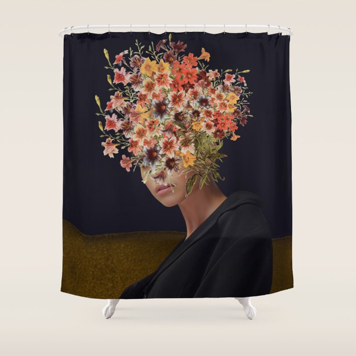 Floral Portrait 38 Shower Curtain Gallery Image 1