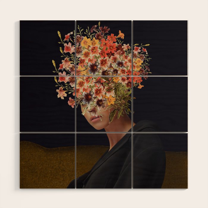 Floral Portrait 38 Wood Wall Art Gallery Image 1