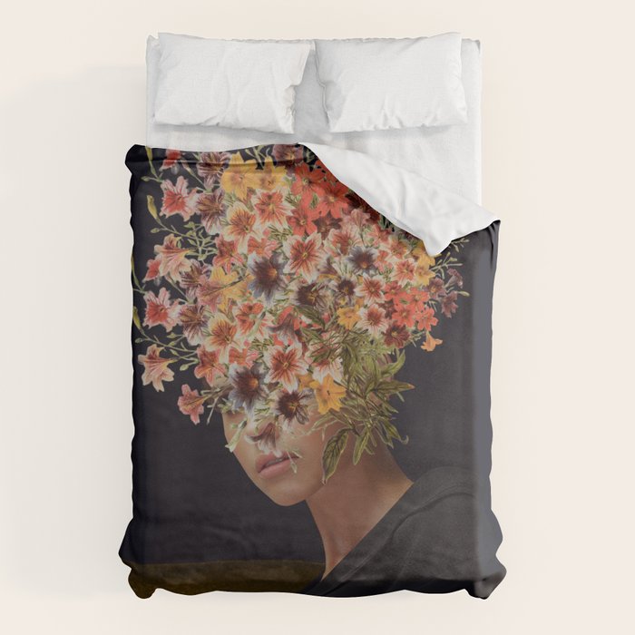 Floral Portrait 38 Duvet Cover Gallery Image 1