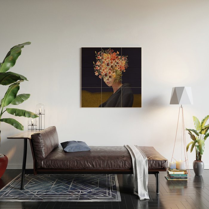 Floral Portrait 38 Wood Wall Art Gallery Image 2