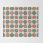 Retro Summer Daisies IX Throw Blanket Gallery Image 2