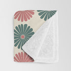 Retro Summer Daisies IX Throw Blanket Gallery Image 3