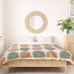 Retro Summer Daisies IX Duvet Cover Gallery Image 3