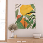 Tropical Garden Leaves 02 Wall Tapestry Gallery Image 2