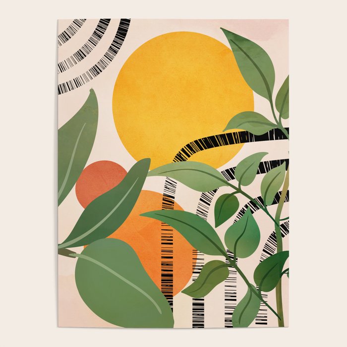 Tropical Garden Leaves 02 Poster Gallery Image 1