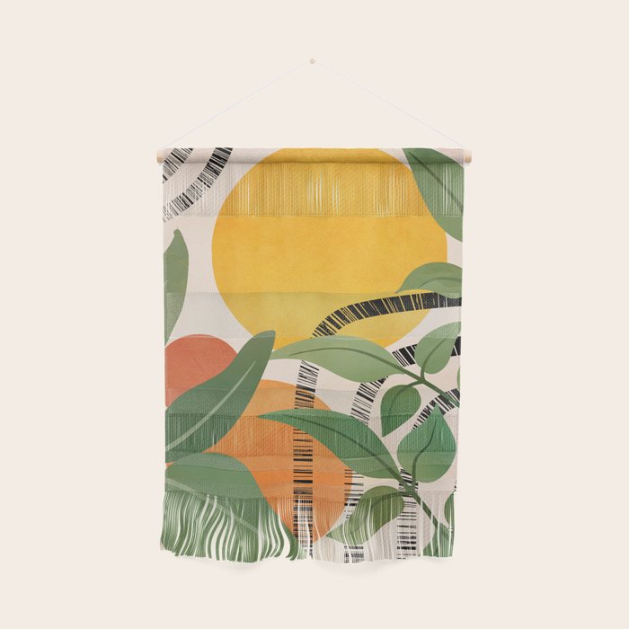 Tropical Garden Leaves 02 Wall Hanging Gallery Image 1