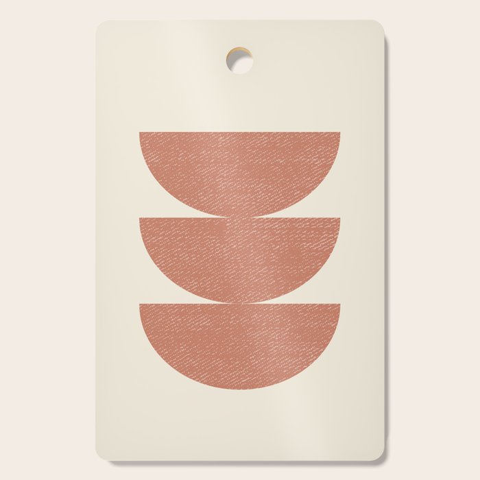 Half Circle 3 - Orange Terra Cutting Board Gallery Image 1