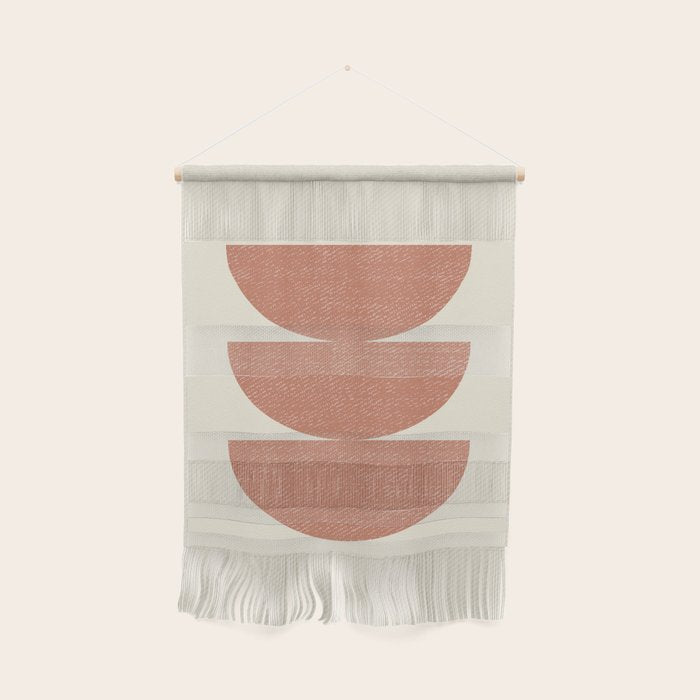 Half Circle 3 - Orange Terra Wall Hanging Gallery Image 1