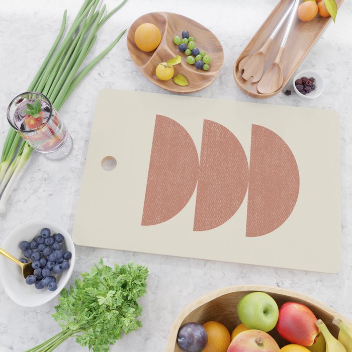 Half Circle 3 - Orange Terra Cutting Board Gallery Image 2