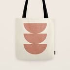 Half Circle 3 - Orange Terra Tote Bag Gallery Image 1