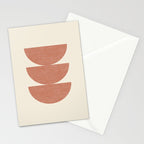 Half Circle 3 - Orange Terra Stationery Card Gallery Image 2
