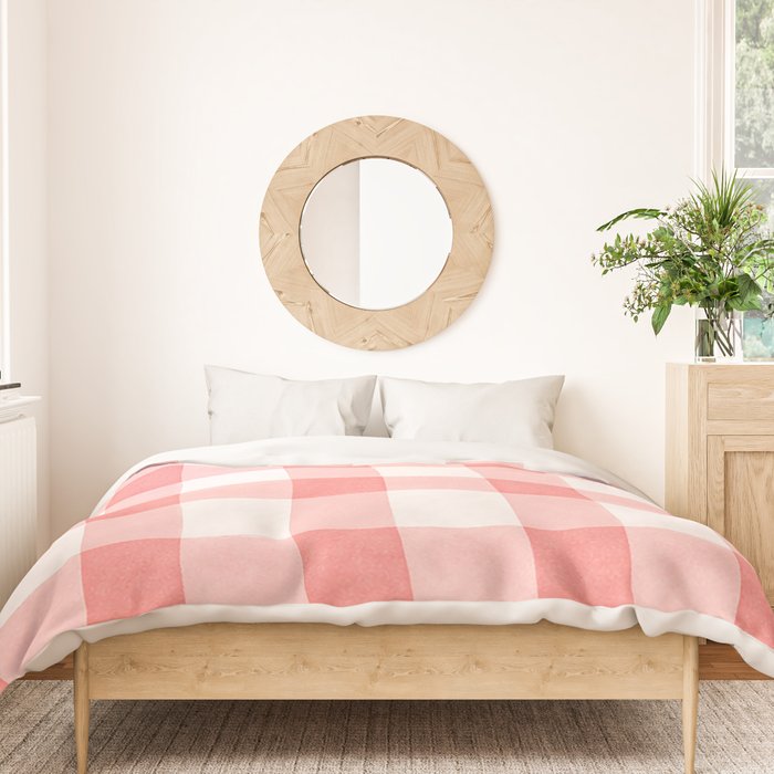 Pink Gingham Duvet Cover Gallery Image 3