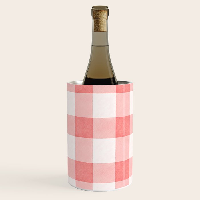 Pink Gingham Wine Chiller Gallery Image 3