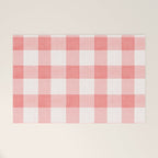 Pink Gingham Welcome Mat Gallery Image 1