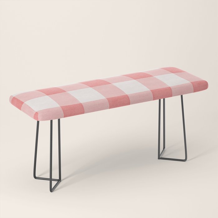 Pink Gingham Bench Gallery Image 1