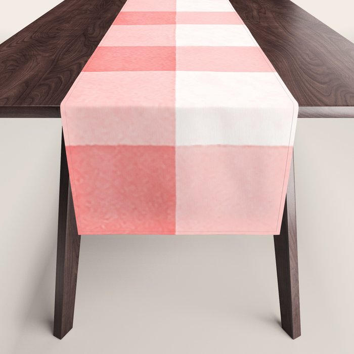 Pink Gingham Table Runner Gallery Image 1