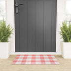 Pink Gingham Welcome Mat Gallery Image 3