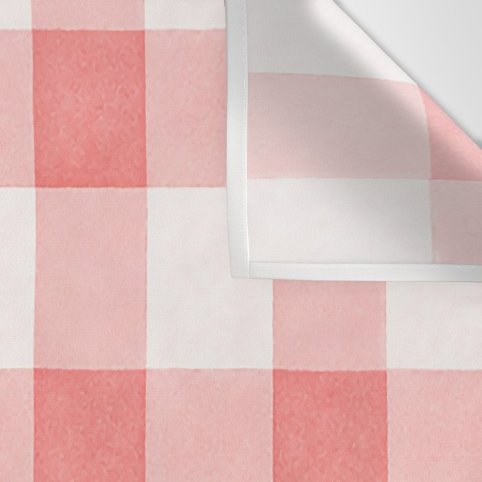 Pink Gingham Wall Tapestry Gallery Image 3