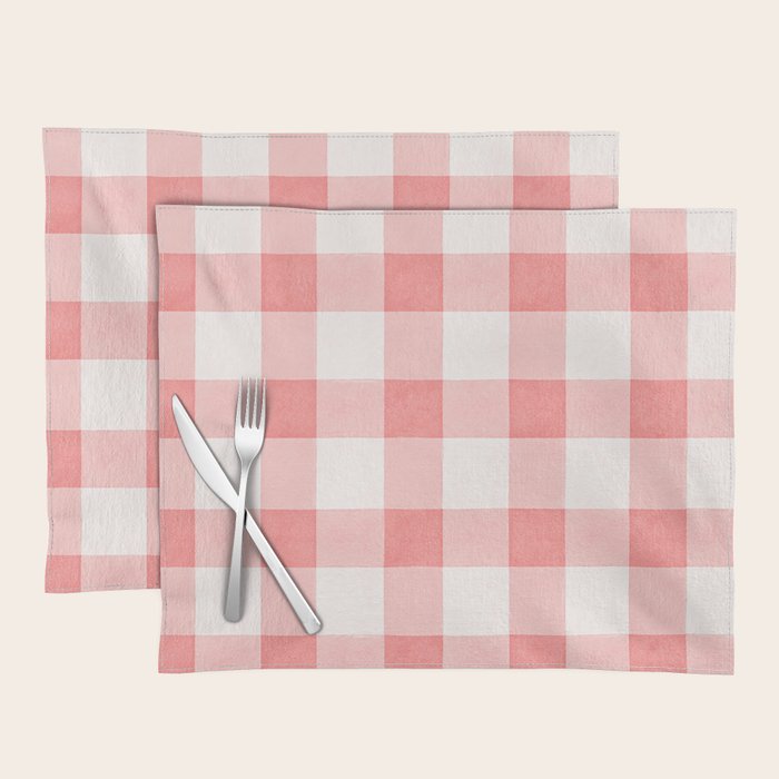 Pink Gingham Placemat Gallery Image 1