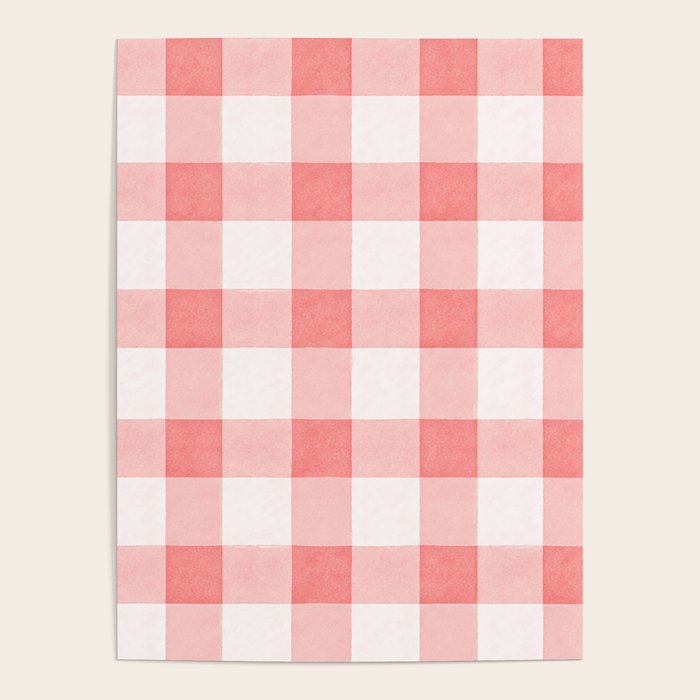 Pink Gingham Poster Gallery Image 4