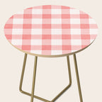 Pink Gingham Side Table Gallery Image 2