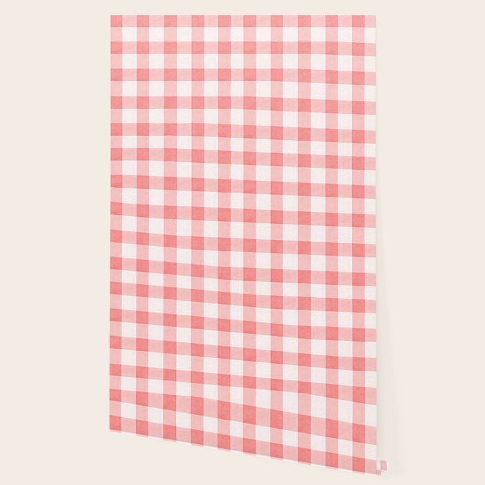 Pink Gingham Wallpaper Gallery Image 2