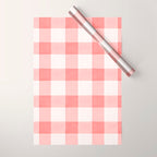 Pink Gingham Wrapping Paper Gallery Image 1