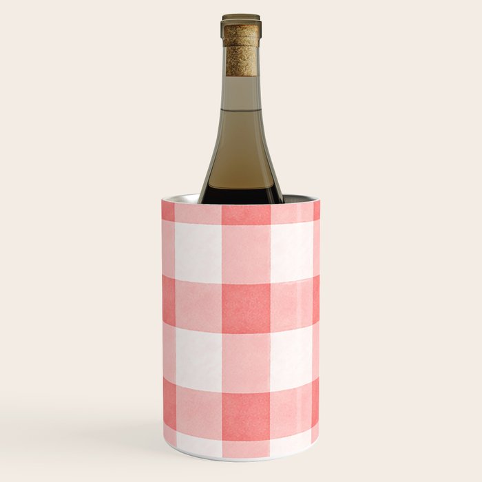 Pink Gingham Wine Chiller Gallery Image 2