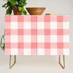 Pink Gingham Credenza Gallery Image 1