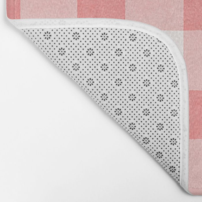Pink Gingham Bath Mat Gallery Image 2