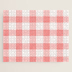 Pink Gingham Jigsaw Puzzle Gallery Image 1