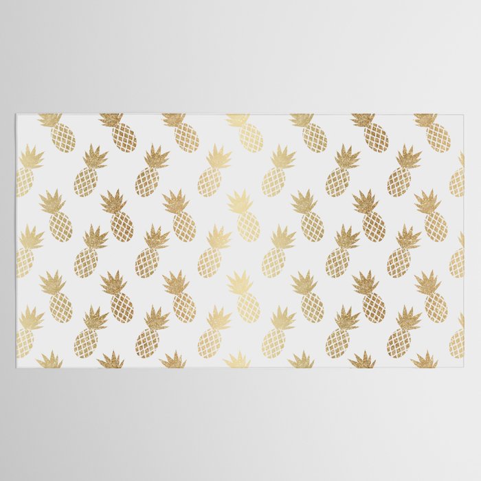 Gold Pineapple Pattern Tablecloth Gallery Image 2