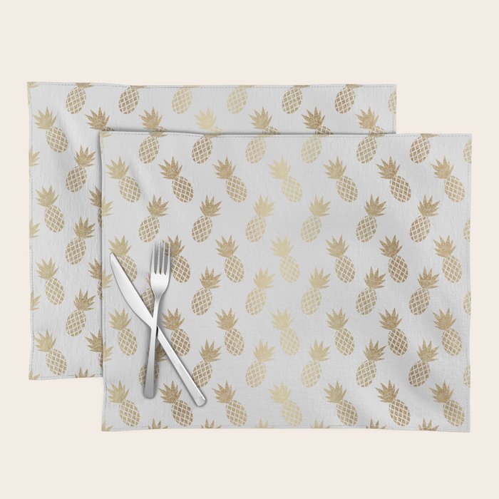 Gold Pineapple Pattern Placemat Gallery Image 1