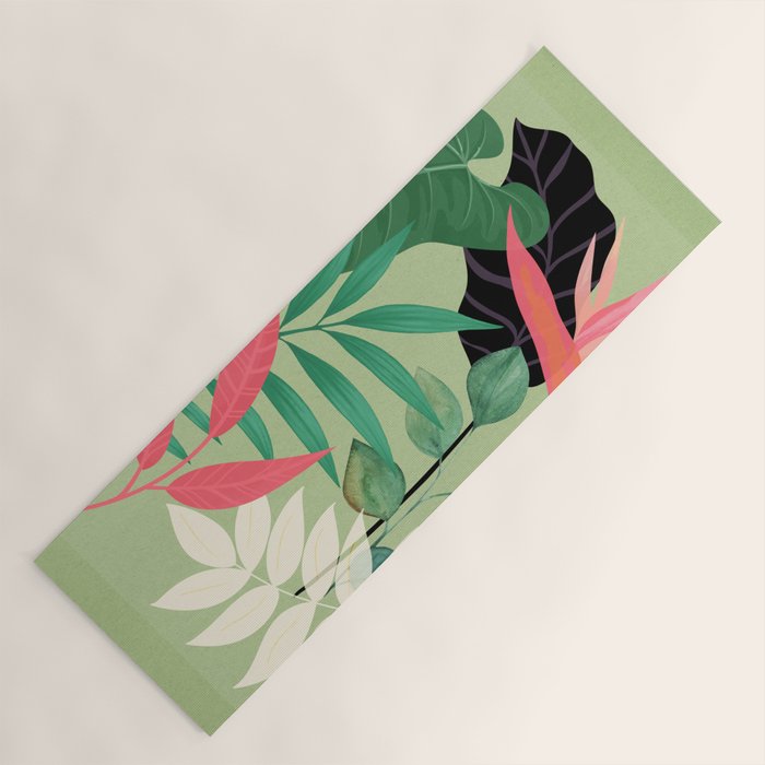 Minimal Abstract Art Tropical Garden 5 Yoga Mat Gallery Image 1