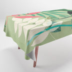 Minimal Abstract Art Tropical Garden 5 Tablecloth Gallery Image 1