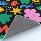 Funny colorful cartoon shape art pattern Rug Gallery Image 4