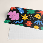 Funny colorful cartoon shape art pattern Wrapping Paper Gallery Image 2