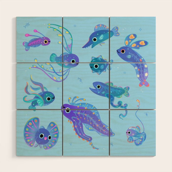 Baby fish Wood Wall Art Gallery Image 1