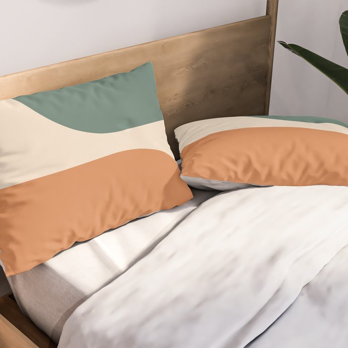 Modern Minimal Arch Abstract LXXXIX Pillow Sham Gallery Image 2
